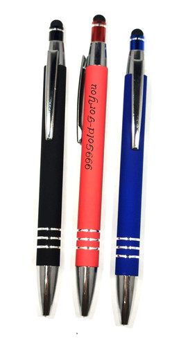 Kugelschreiber rot schwarz - 3x,