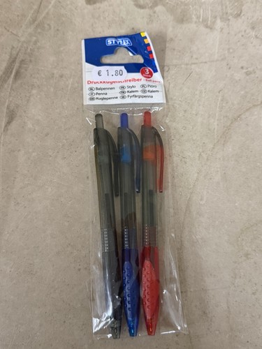 Stylex druckkugelschreiber 3er - stylex,