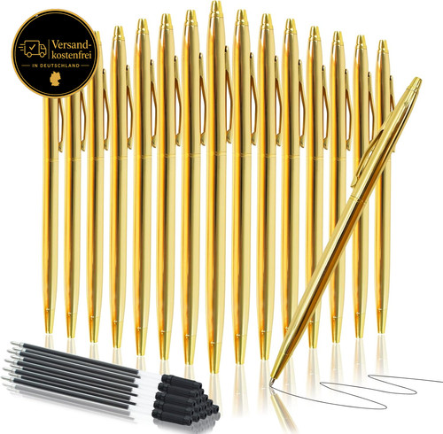 Metall kugelschreiber set 15er - kugelschreiber,