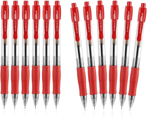Druckkugelschreiber 12pcs rot - 12pcs,