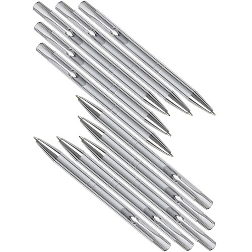 Kugelschreiber set 10x - set, silber
